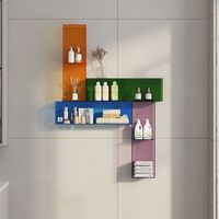 Étagère de rangement multicouche en acrylique pliable pour la maison, meuble de sol de salle de bain pour l'organisation de la vaisselle à usage domestique