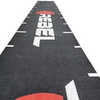 Césped Artificial Personalizado con Logotipo para Gimnasio, Pista de Fitness Verde, Roja, Negra, Blanca, Césped Artificial Astro Turf