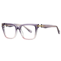 92612 Gafas de Sol Vintage para Mujer, Montura Grande, Protección Contra Luz Azul, Lentes con Degradado de Moda, Monturas Ópticas TR90 para Uso Diario