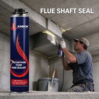 Mousse de polyuréthane rouge JUNBOM pour isolation et étanchéité des ouvertures murales, isolation pour projets de construction