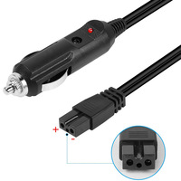 Câble d'extension universel 12V/24V pour voiture, 1,8 m, avec prise en forme de B pour mini-réfrigérateur et appareils de véhicule