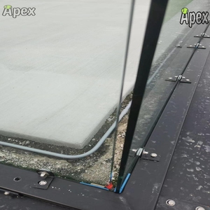 Terrain de padel panoramique APEX 100*100*4mm sans coins, partout dans le monde, avec double revêtement en poudre, mélange de zinc - Product Image 5
