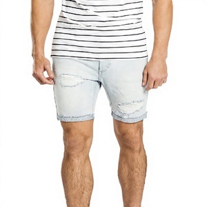 Nouveaux shorts en jean pour hommes, best-sellers, respirants, luxueux, décontractés, unis, personnalisables, pour l'été, shorts en jean de sport, service OEM - Product Image 1