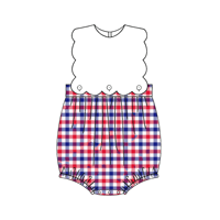 Robe pour filles et enfants avec drapeau américain patriotique du 4 juillet, personnalisée avec des étoiles et des rayures, barboteuse à volants pour bébé