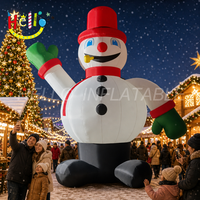 Décoration de Noël gonflable publicitaire, géant, avec éclairage LED, bonhomme de neige gonflable, bonhomme de neige gonflable