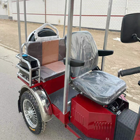 Tricycle motorisé Zongshen à essence, scooter de mobilité fermé pour personnes âgées, double usage passagers et marchandises