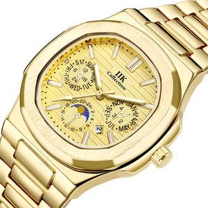 IIK Collection 1376, superventas, nuevo reloj de cuarzo para hombre, última correa de acero, resistente al agua, pantalla de fecha, reloj de pulsera de negocios minimalista - Product Image 4