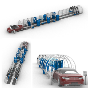 Yüksek Kaliteli Elektrikli Basınçlı Temizleme Derinlemesine Temizlik Tam Otomatik 30m Tünel Araba Yıkama Makinesi Etkili Kurutma Özelliğiyle - Product Image 1