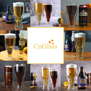 من المصنع مباشرة CnGlass فنجان مشروبات لمطعم البار عالي الجودة من زجاج البورسليكات بطبقتين - Product Image 5