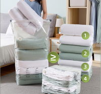 Pompe gratuite 2 PACK économiseur d'espace Cube stockage givré placard vêtements et literie matelas vide compressé sac organisateur