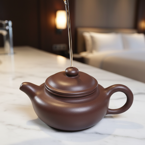 ชุดกาน้ำชาเซรามิกมินิสีม่วงสุดหรู ดีไซน์แบบเล่นได้ด้วยปลายนิ้ว ทนทานและเป็นมิตรกับสิ่งแวดล้อม พร้อมอุปกรณ์เสริม - Product Image 1