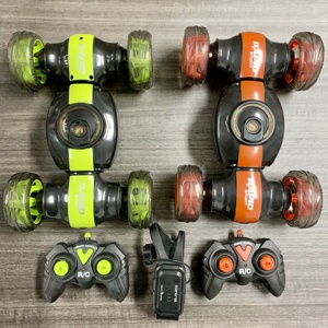 Coche de Acrobacias AiJH RC Invincible con Giro de 360 Grados, Luces de Colores, Música, Interruptor, Recargable, Control Remoto - Product Image 2