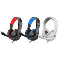 Casque PC en cuir Hyundai H6880 tendance, circum-auriculaire, basses profondes, suppression active du bruit, double connecteur, microphone pour gaming