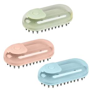 Cepillo de Baño <span class=keywords><strong>para</strong></span> Perros con Dispensador de Champú y Masajeador, Cepillo de Ducha <span class=keywords><strong>para</strong></span> Lavar y Masajear <span class=keywords><strong>Cachorros</strong></span> y Gatos de <span class=keywords><strong>Pelo</strong></span> <span class=keywords><strong>Corto</strong></span> - Product Image 2