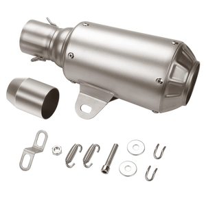 Silenciador de Escape Universal Personalizable de Acero Inoxidable de 38-51 mm para Motocicleta, Scooter, Dirt Bike - Product Image 1