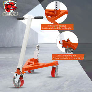 Chariot de remorque Ambull 3500 lb avec boule de 2 po et 2-5/16 po, réglable en angle, adapté aux camping-cars, bateaux, motos, jet-skis - Product Image 4