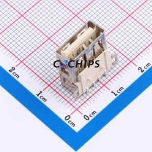 XUBF-0410-07 USB Connector SMD Connector ( Connector Type: Type-A )( Protocol Standard: USB 2.0 )( Gender: Female ) - Product Image 1