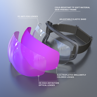 Yijia Lunettes optiques de ski goggle de snowboard double objectif lunettes de snowboard anti-UV lunettes de ski pour femme homme