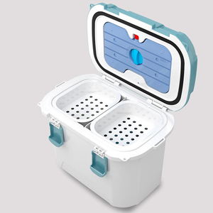 Glacière de pêche rotomoulée en PP, thermique, moderne, portable, professionnelle, avec seau à appâts vivants, système d'aération oxygéné, panneau solaire et compartiment alimentaire - Product Image 5