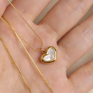 Ожерелье-подвеска из нержавеющей стали с позолотой, геометрическим дизайном и жемчугом, универсальное, модное, для женщин - Product Image 6