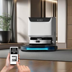 Robot aspirador y fregasuelos LDS+ con evitación de obstáculos láser de doble línea y autolimpieza automática para oficina - 1 año de garantía - Product Image 1