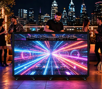 Cabine DJ pliable avec écran LED, table de DJ, façade d'écran vidéo pour scène de boîte de nuit, club de musique, événements