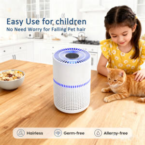 <span class=keywords><strong>Purificateur</strong></span> <span class=keywords><strong>d</strong></span>'<span class=keywords><strong>air</strong></span> de bureau électrique 2025 en plastique avec filtre HEPA et charbon actif, diffuseur <span class=keywords><strong>d</strong></span>'huiles essentielles, fonctionnement silencieux pour la maison et la poussière - Product Image 3