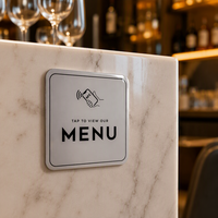 Système de commande intelligent : Plaque NFC de table, autocollant, carte de menu Google Review, carte de menu NFC en époxy pour restaurants et cafés