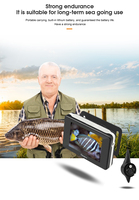 Caméra de pêche Moocor HR-4015B 15m avec écran LCD 4 pouces, 440 000 pixels, étanche IP68, LED écologique pour la pêche en eau douce