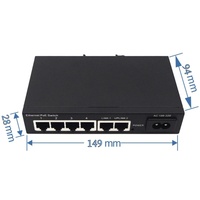Conmutador POE NF1006 OEM, Convertidores de Medios, Conmutador Gigabit RJ45 de 4 Puertos 4 FE + 2 FE PoE, Conmutador de Red de 48v 10/100mps