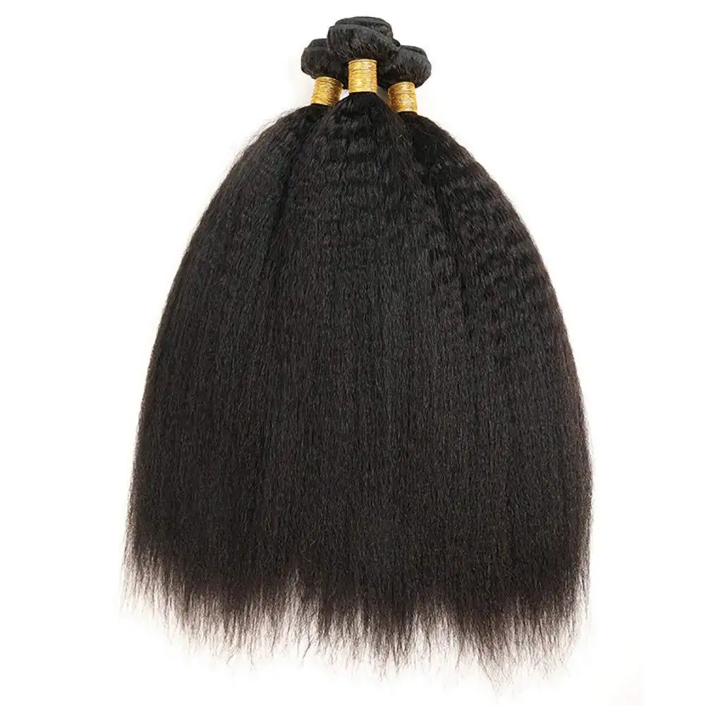 Cheap pre-bonded high temperature fiber yaki straight hair weft heat resistant hair weaves bundles synthetic hair extensions