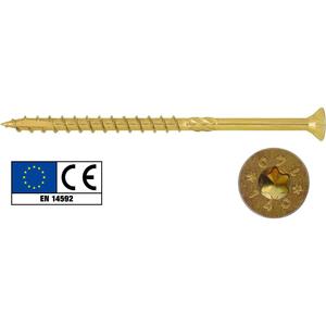 Torx TSP TX 6x200mm giallo zinco placcato portante legno vite pezzo 100 M2.5 M2 M3 M4 M6 fili vite in acciaio inox ISO - Product Image 3