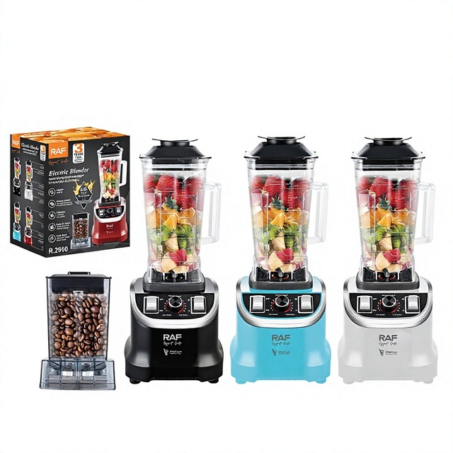 HCWR European Standard High-Speed Blender 800W+ 2L Capacity Plastic Five Blades Juicing Soy Milk Maker Household Fruit Vegetable