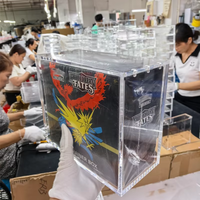 Boîtier de présentation personnalisé pour UPC ETB Booster Box, étui de protection en acrylique avec couvercle magnétique et fermeture à vis pour Elite Trainer Box