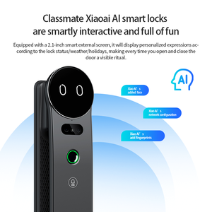 Serrure de porte intelligente Tuya AI Smart Home WiFi avec reconnaissance faciale 3D, reconnaissance des veines palmaires, caméra, biométrique, entièrement automatique, serrure numérique - Product Image 4