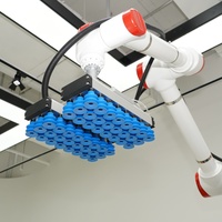 Robot palettiseur logistique en aluminium de 360 kg avec moteur, boîte de vitesses, PLC et pince à vide pour le transfert de cartons sur convoyeur et le chargement de palettes en entrepôt