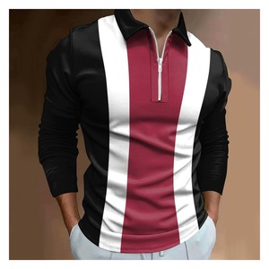 Polo Personalizado de Punto Grueso de 250G para Hombre, Camiseta de Manga Larga con Cuello, OEM ODM, Marca Privada - Product Image 6