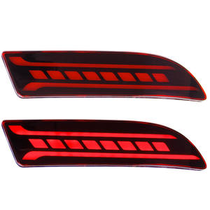 Nouveau réflecteur de pare-chocs LED rouge Wenye pour Avanza 2015-2016, feu stop arrière 12V, mise à niveau de la lumière de freinage - Product Image 3