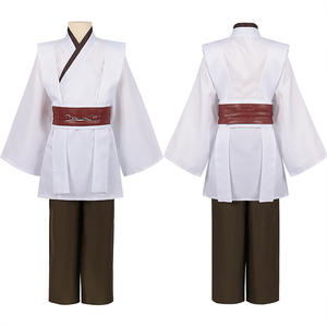 Disfraz de <span class=keywords><strong>Obi</strong></span>-<span class=keywords><strong>Wan</strong></span> <span class=keywords><strong>Kenobi</strong></span> para Hombre Túnica de Caballero Jedi con Capucha Uniforme Completo para Halloween Carnaval y Juego de Rol - Product Image 4