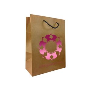 Wholesale Luxury Carry Custom Shopping Recycled Kraft Paper Bags for <b>Clothes</b> Boutique Packaging - Product Image 3