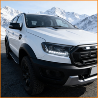 Pour Ford Everest Ranger 2016-2020, mise à niveau Facelift, style Q8, phares avant à LED matriciels, lentille de projecteur Bi-LED, ensemble de phares à LED