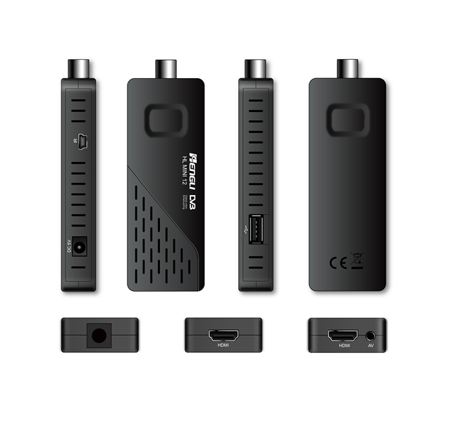 OEM Brand Support CE,WIFI Full hd Digital Tv Box Dvbt2 Set Top Box Dvb-t2 Dongle Stick
