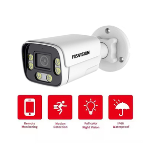 Fosvision 8MP 4k PoE <span class=keywords><strong>IP</strong></span> <span class=keywords><strong>Camera</strong></span> đầy đủ màu sắc tầm nhìn ban đêm ngoài trời IR an ninh không thấm nước Bullet CCTV <span class=keywords><strong>Camera</strong></span> 265 hai cách âm thanh - Product Image 2
