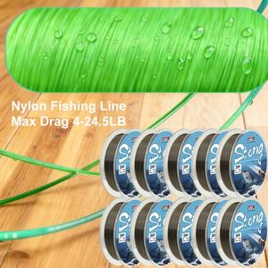 Fil <span class=keywords><strong>de</strong></span> <span class=keywords><strong>pêche</strong></span> en nylon haute résistance 10 brins 1000M, ligne tressée <span class=keywords><strong>invisible</strong></span> à faible visibilité pour la <span class=keywords><strong>pêche</strong></span> en mer et en eau douce - Product Image 5