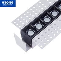 Downlight de grille 20W Anti-galre CE RoHS approuvé lumière encastrée linéaire de haute qualité lumière de gril carrée intégrée