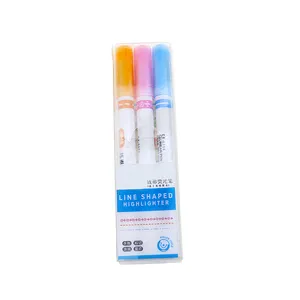 6pcs Colored Single-head Soft-tip Highlighter Pen, Stationery, Art