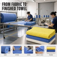 Serviette en microfibre en gros 40x60cm sans traces, sans bords, pour séchage de voiture, chiffon de nettoyage pour detailing automobile, logo personnalisé OEM