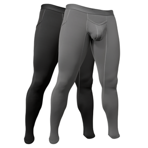 Gym Leggings US Size 90% Polyester 10% Spandex Custom Logo Sportswear Running <b>Tights</b> Baselayer Pants <b>Compression</b> <b>for</b> <b>Men</b> 180g - Product Image 1