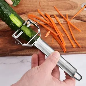 Nouvelle machine à éplucher les légumes, les pommes de terre et les ananas en acier inoxydable, éplucheur julienne avec planche - Product Image 4