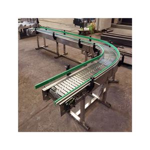 Esnek Metal paslanmaz çelik üst zincir konveyör masa zincir plaka konveyör Slat zincir konveyör makinesi sistemi - Product Image 1